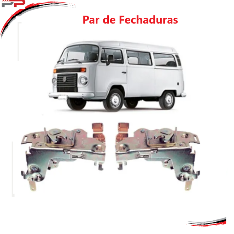 Par Fechaduras Portas Dianteiras Kombi Clipper 1975 a 2013