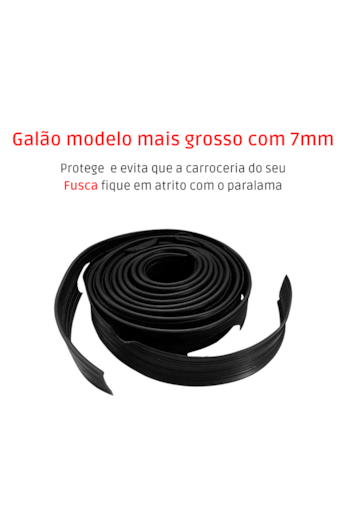 Par Galão Debrum do Paralama Diant Fusca 59 a 96 Preto