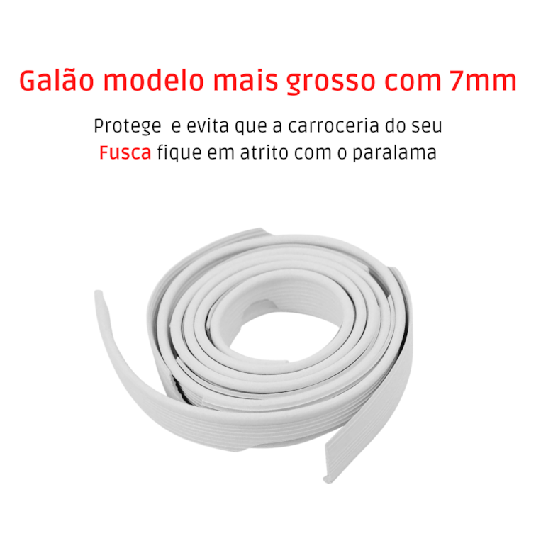 Par Galão Debrum do Paralama Tras Fusca 59 a 96 Branco