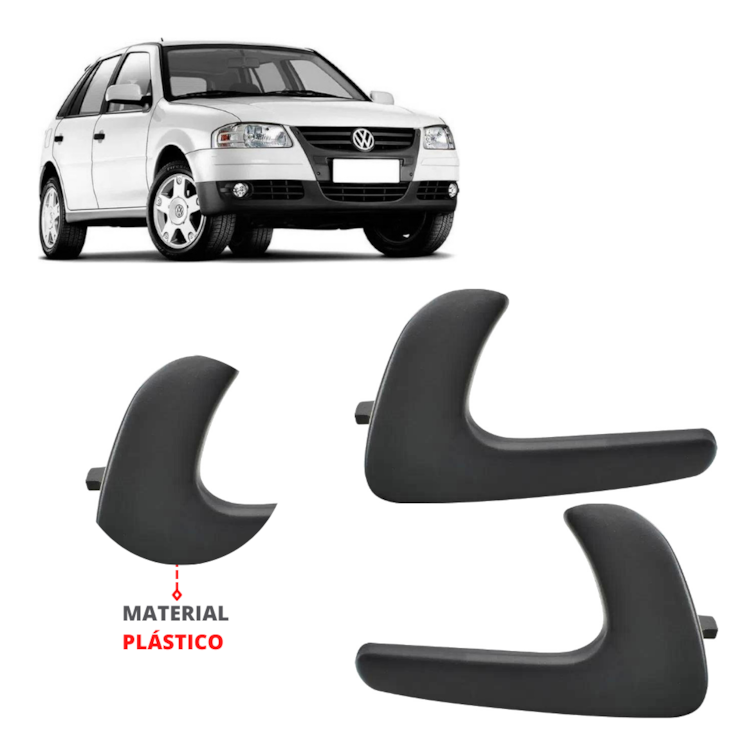 Par Gatilho Da Maçaneta Puxador Interno Gol G3 2005 Plástico