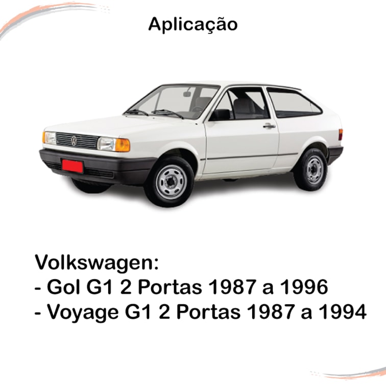 Par Maçaneta Externa Friso Preto C/ Chave Gol Voyage 87 a 96