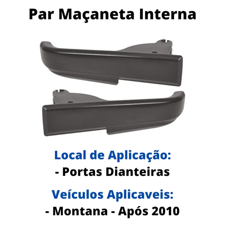 Par Maçanetas Gatilho Interno Preto Montana Após 2010