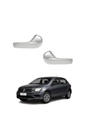 Par Maçanetas Internas Prata DIR e ESQ Gol G7 Após 2016