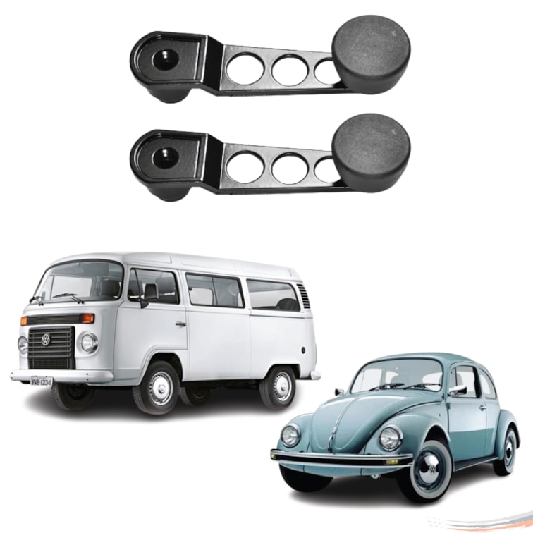 Par Manivela Eleva Vidro Preta Fusca 70 a 96 Kombi 75 a 13