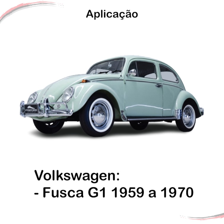 Par Manivela Reguladora Vidro Cromada Esportiva Fusca Até 70