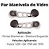 Par Manivela Vidro Cromada Dianteiras Fusca 1200 1959 a 1970