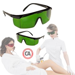 Par Óculos De Proteção EPI Segurança Raio Laser Luz Pulsada