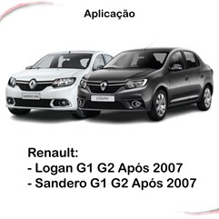 Par Terminal Direção DIR ESQ Renault Logan Sandero Após 2007