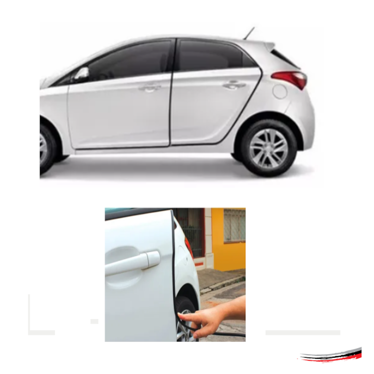 Protetor Borracha De Portas Automotivo Universal 5 m Preta