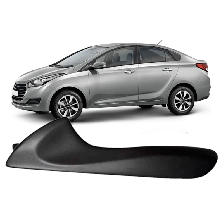 Puxador Maçaneta Interna Preta Hb20 2012 13 A 2020 Esquerdo