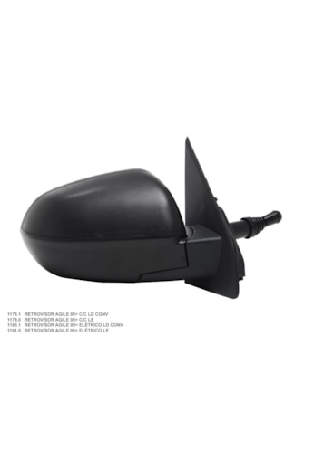 Retrovisor Agile 09   Eletrico E Convexo Ld