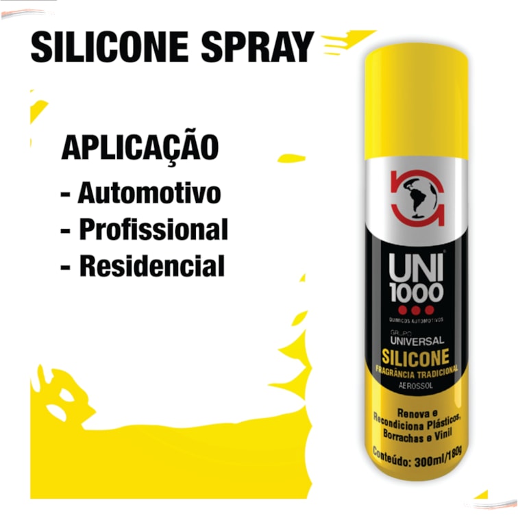 Silicone Spray Lubrificante Alta Performance Tradicional