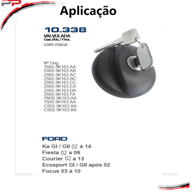 Tampa De Combustível Ka Fiesta Ecosport Ap 2002 Focus 03-10