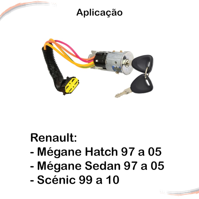 Trava Direção C/ Elét Completo Megane 97 A 05 Scenic 99 a 10