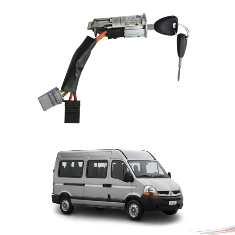 Trava Direção Com Elétrica e Chave Completa Master 02 A 13